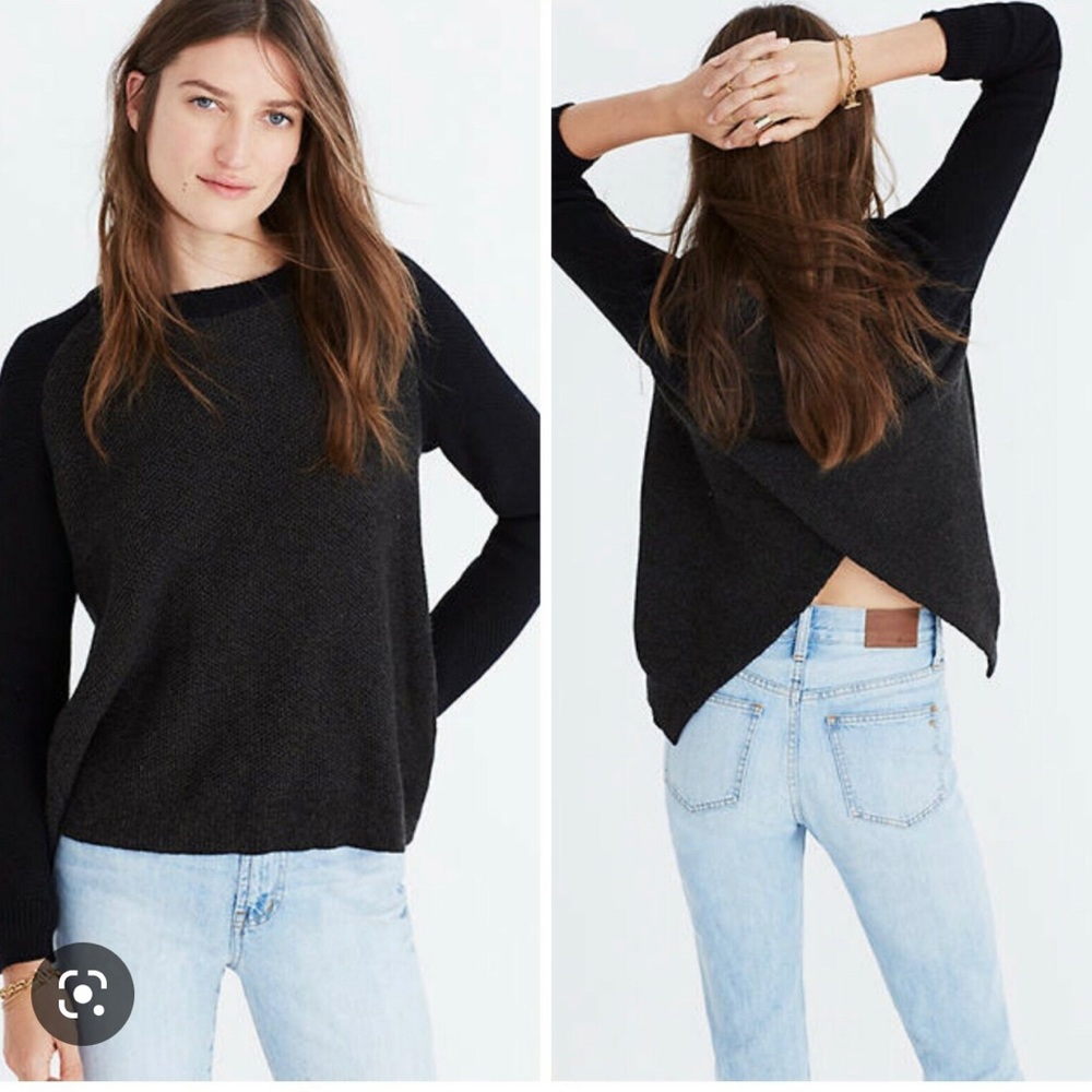 Madewell Province Cross Back Pullover Sweater XL